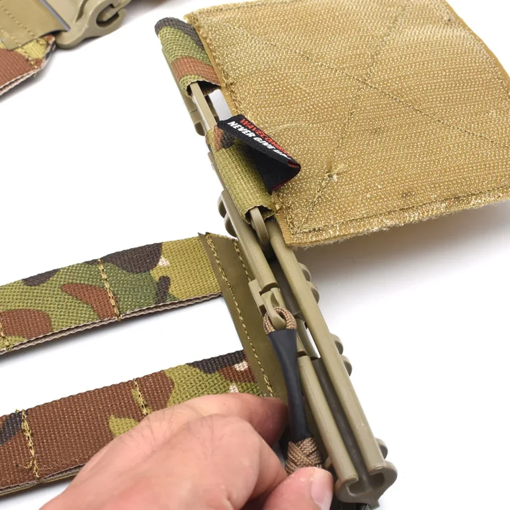 Nuevo chaleco táctico para exteriores faja esquelética de 3 bandas con hebilla de liberación rápida para chaleco JPC AVS XPC - imagen 5