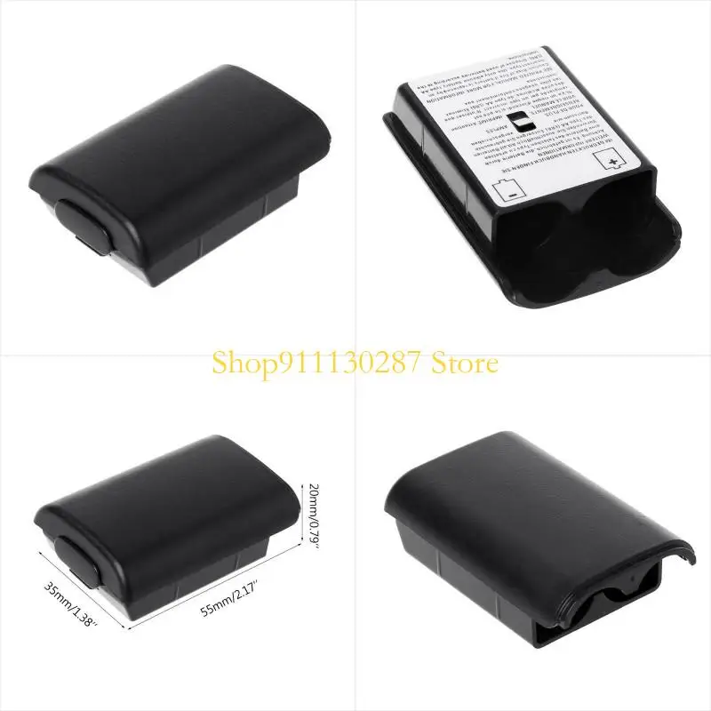 J1HC 2pc AA Batería cubierta trasera para estuche para shell paquete negro para 360 Wireless Co