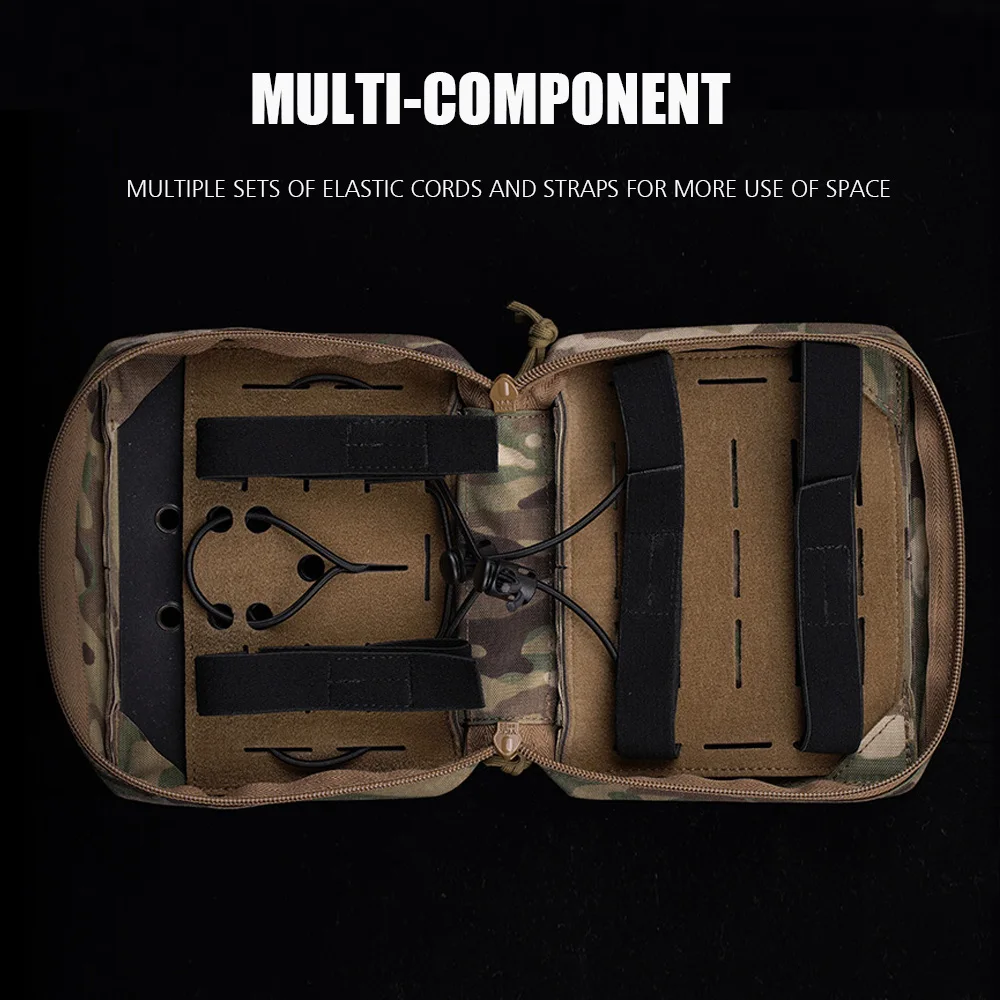 Nuevo botiquín de primeros auxilios táctico, riñonera MOLLE, equipo médico de supervivencia al aire libre, cargador de Cable USB, bolsa de almacenamiento de batería - imagen 2