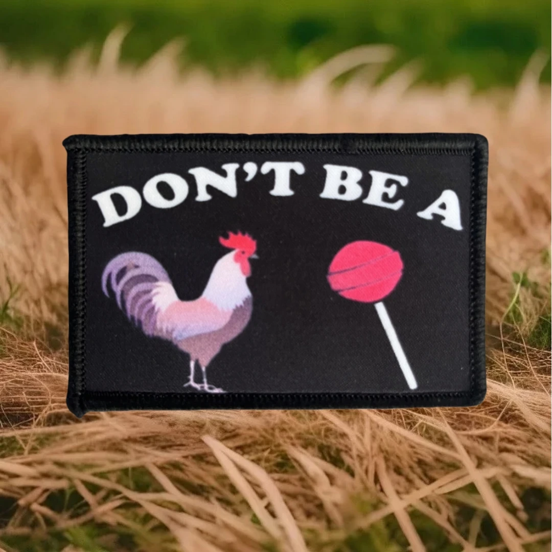 Don't Be A Sucker Morale parche táctico brazalete del ejército militar parches de gancho y bucle impresos para ropa pegatina para mochila - imagen 2