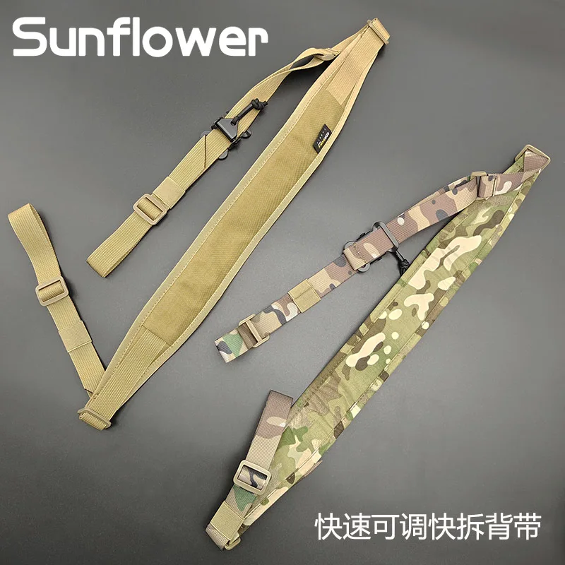 Correas de nailon Airsoft de 1/2 puntos, eslinga duradera multiusos para rifles, pistolas tácticas de un solo punto, eslinga para ajustar rápidamente la longitud del hombro - imagen 4