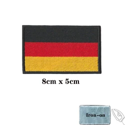 Parche táctico bordado bandera alemana con velcro