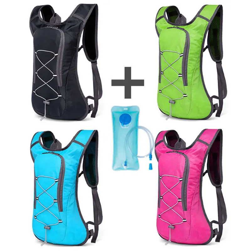 Mochila de hidratación para bicicleta con vejiga de agua de 2L, impermeable, para deportes al aire libre, beber, montar, correr, hidratación AVA198