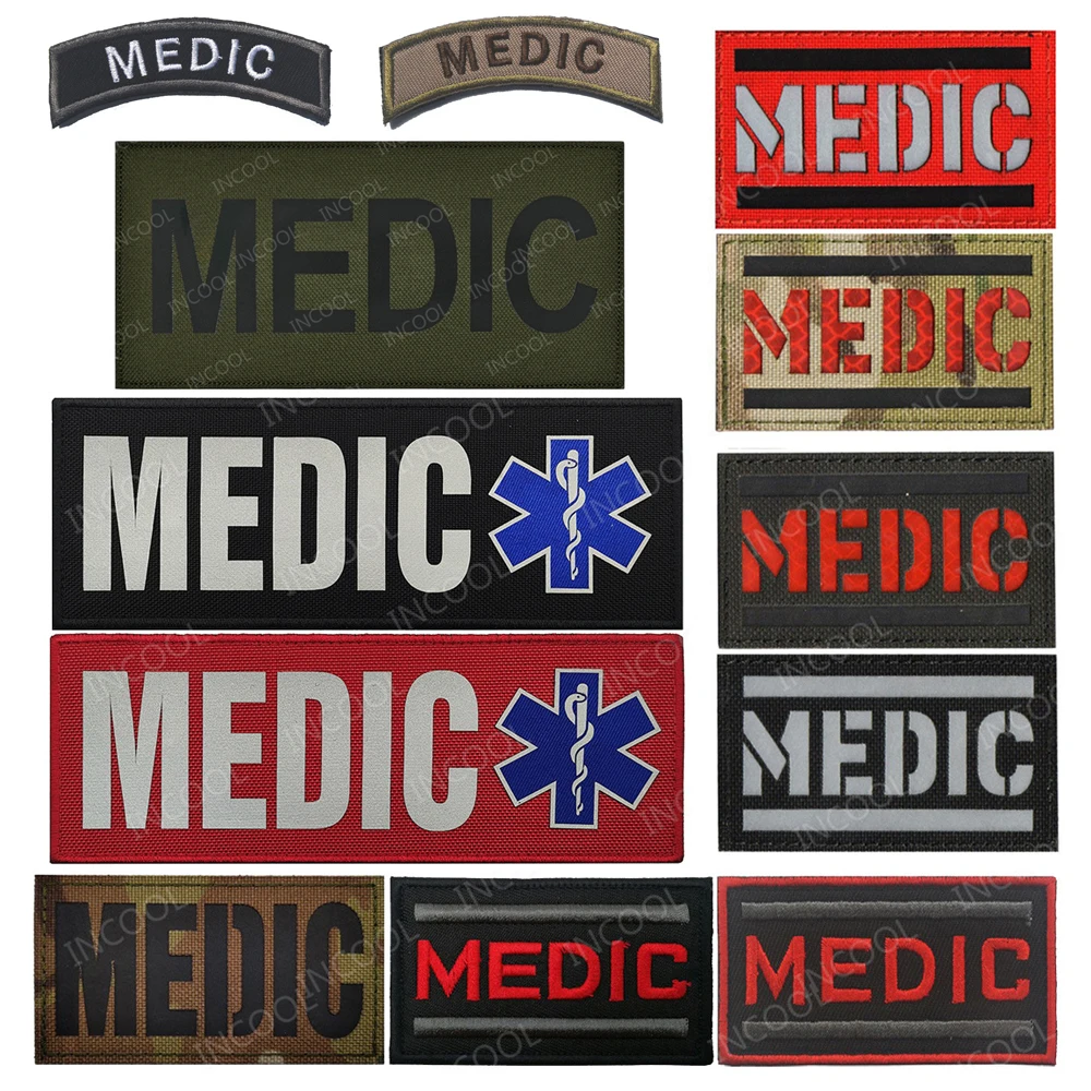 Medic IR Parche Reflectante Táctico Brazalete Hombro – Rescate