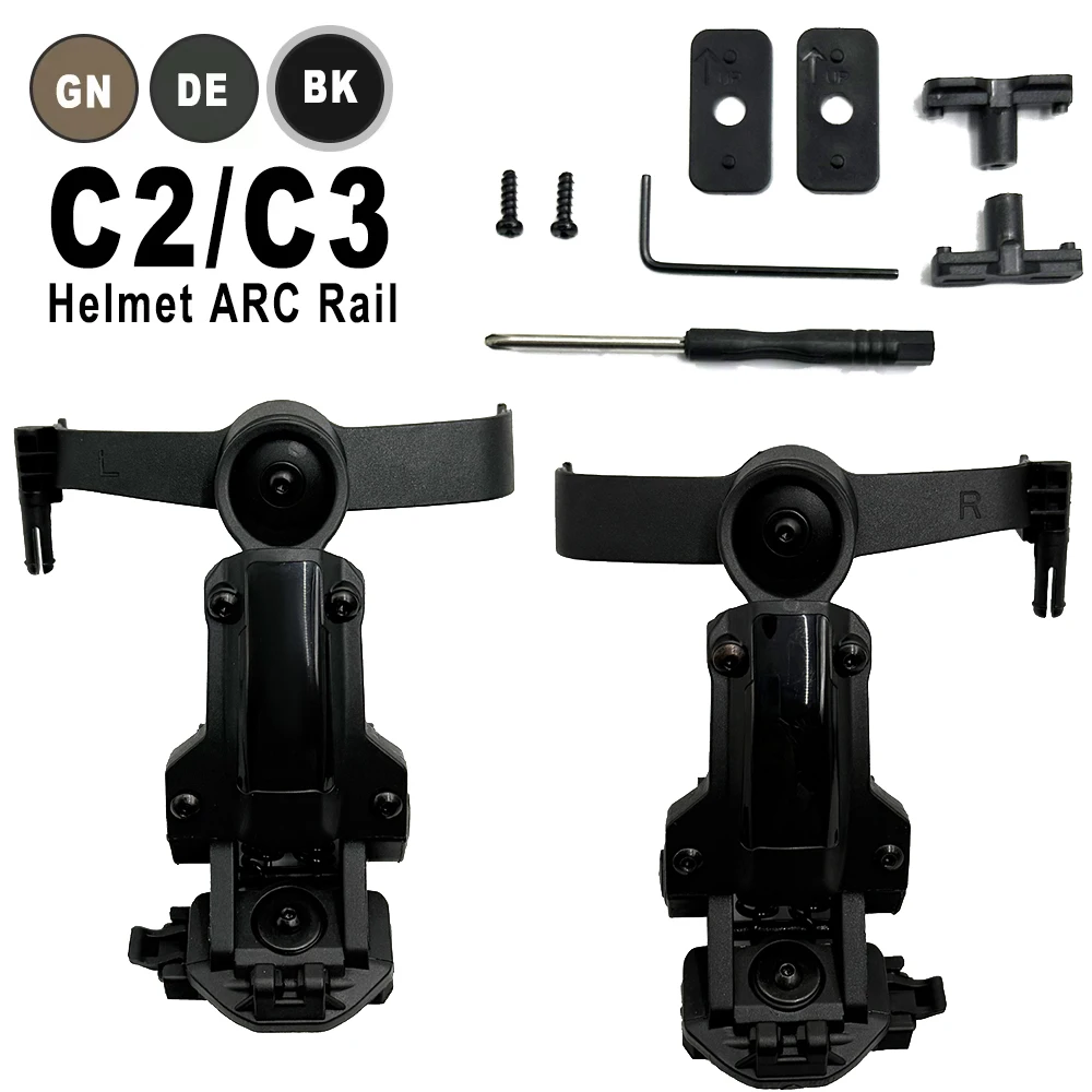 Casco táctico OPS CORE ARC/Wendy M-LOK adaptador de riel soporte para casco adecuado para accesorios de auriculares de tiro COMTAC III - imagen 2