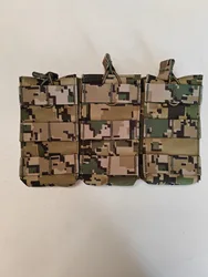 Bolsa triple MOLLE portacargadores – Ripstop para equipo táctico