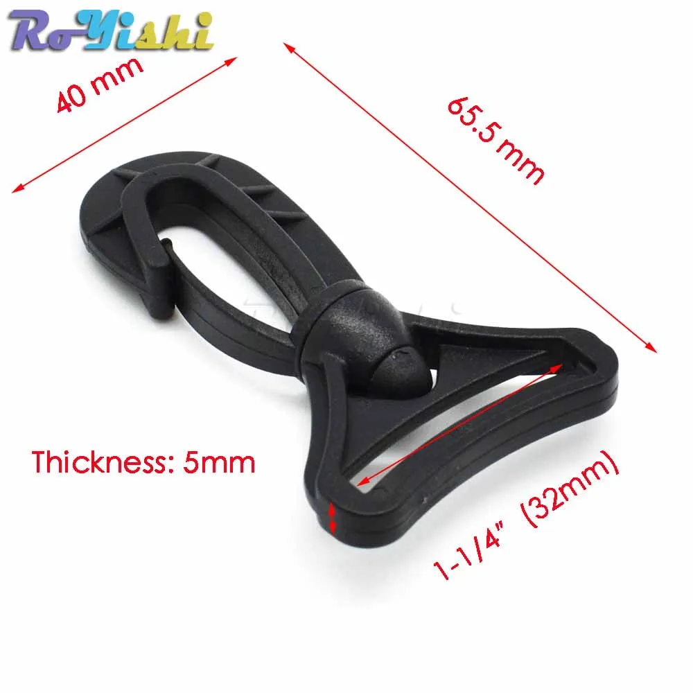 5 unids/pack de ganchos giratorios de plástico para bolsos, cinturones, correas, llavero, cierre, accesorios para mochila - imagen 2