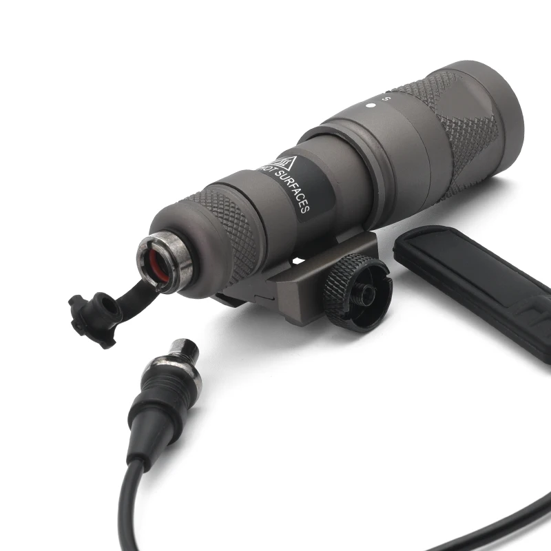 Luz LED blanca IR M300V y salida infrarroja IR con interruptor de presión remoto, luz para arma de explorador, Rifle de caza, carril de 20mm - imagen 5