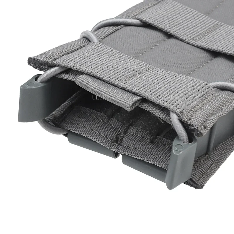 Bolsa para revista individual M4 Molle 5,56, caza al aire libre, tiro AK AR AR15 Mag, funda táctica para Paintball, bolsas de cintura - imagen 4