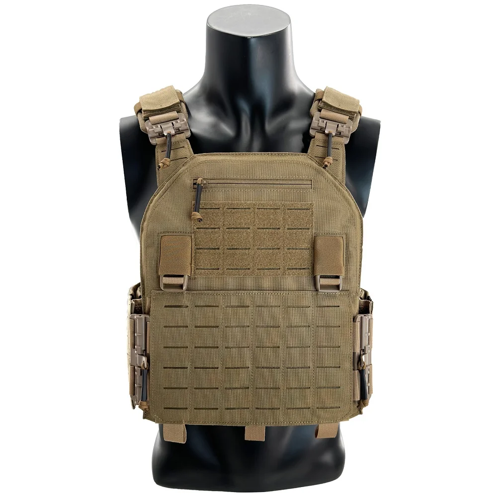 VT05 EMERSONGEARS LAVC Chaleco táctico de nailon Protección completa Corte láser mejorado Soporte de placa de liberación rápida Chaleco MOLLE - imagen 4