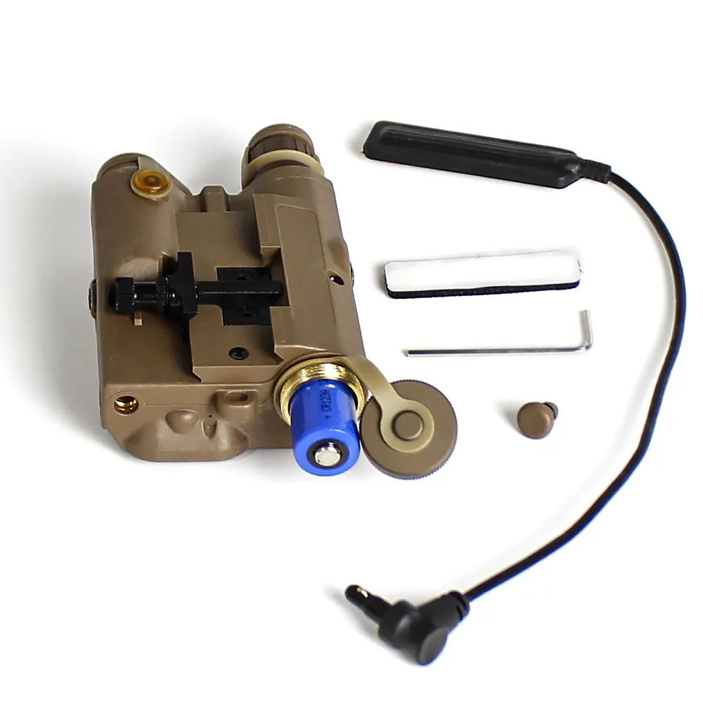 SOTAC GEAR-luz LED táctica de PEQ-15 con láser IR verde/rojo para caza al aire libre con interruptor de Control remoto - imagen 4