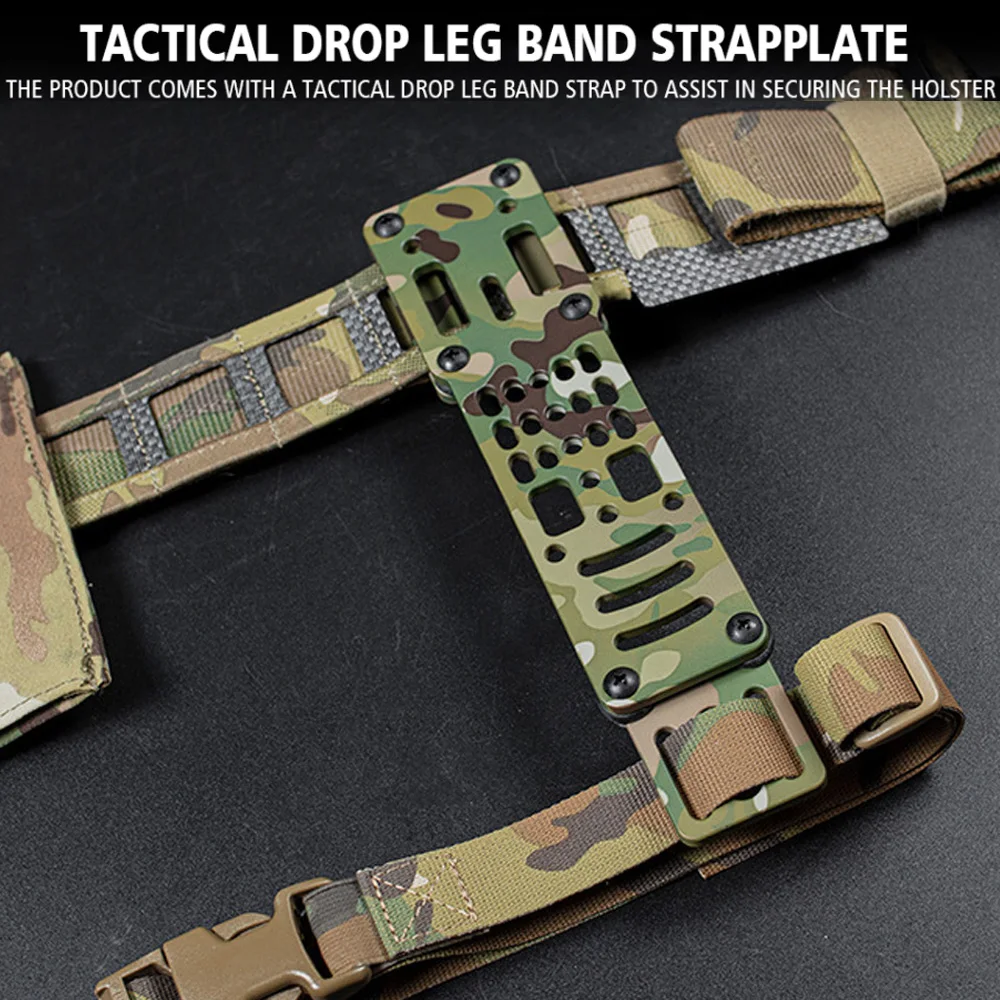 Adaptador de funda de pistola Modular de Metal, Kit de correa de pierna, Compatible con plataforma QLS para caza, dibujo rápido - imagen 5