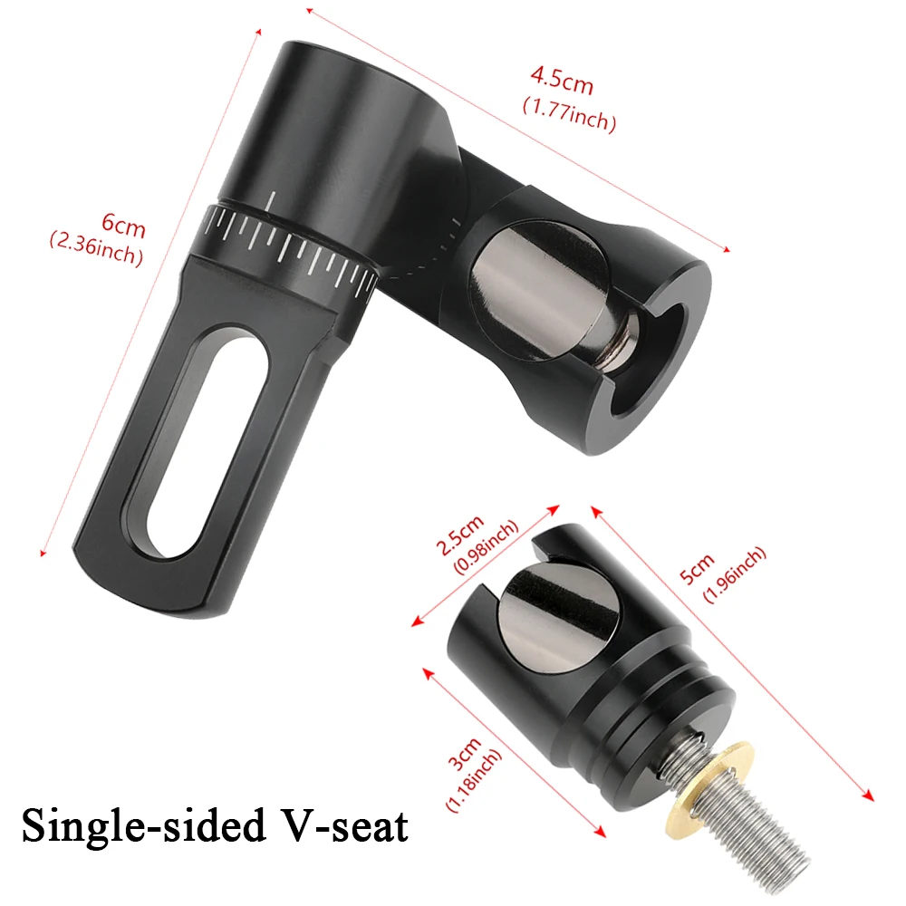 Barra en V ajustable para tiro con arco, accesorio de desconexión rápida, Material de aluminio de aviación para caza, 1 unidad - imagen 3