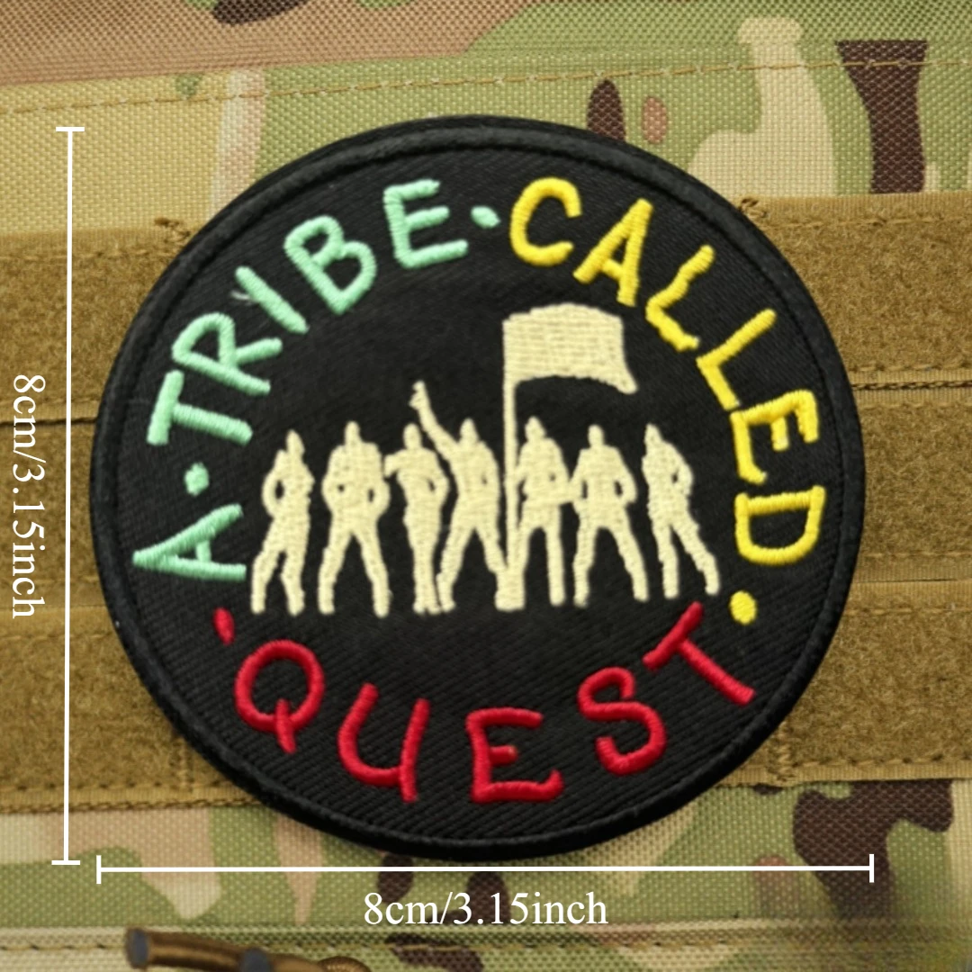 Parche de Hip Hop, insignia de moral táctica, apliques personalizados, pegatina para mochila del ejército militar, parches de gancho y bucle bordados para ropa - imagen 2
