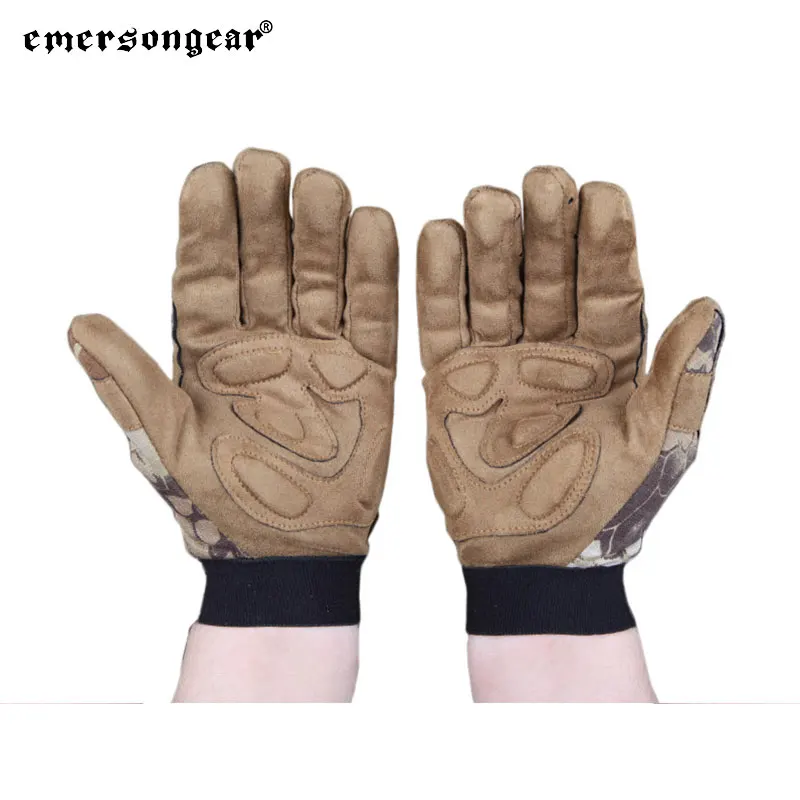 Emersongear-guantes tácticos de camuflaje ligeros para caza, Airsoft, combate, dedo completo, protección de manos, HLD EM8722 - imagen 2