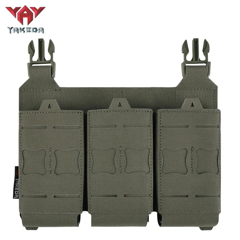 YAKEDA-bolsa táctica para revistas, bolsa Triple Molle Mag Airsoft AK 7,62/5,56mm M4 Ar, accesorios de caza para Rifle, funda Mag - imagen 4