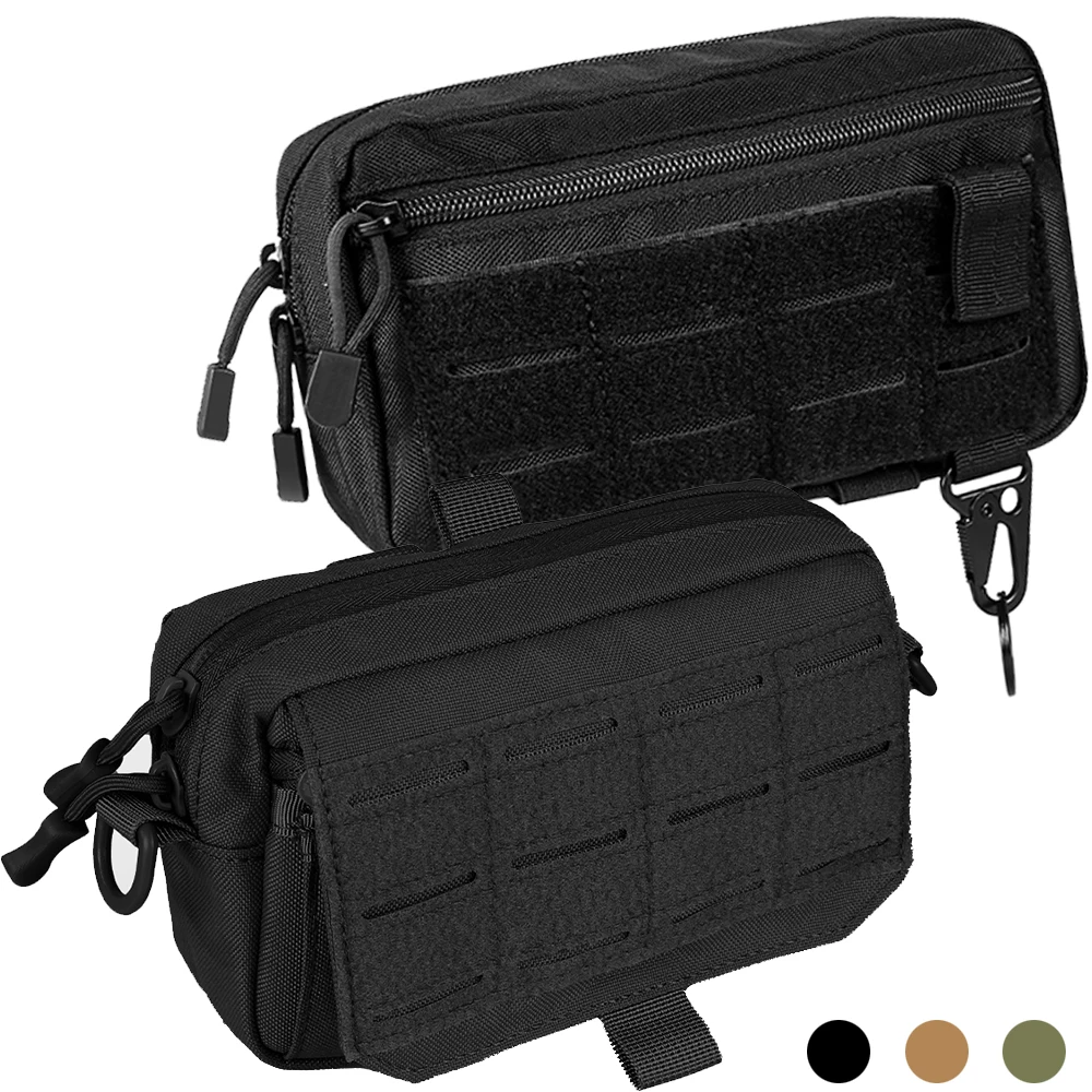 Bolsa Molle, bolsa organizadora táctica EDC, bolsa de administración de utilidad, bolsa de almacenamiento Modular Horizontal 1000D, riñonera de caza para exteriores
