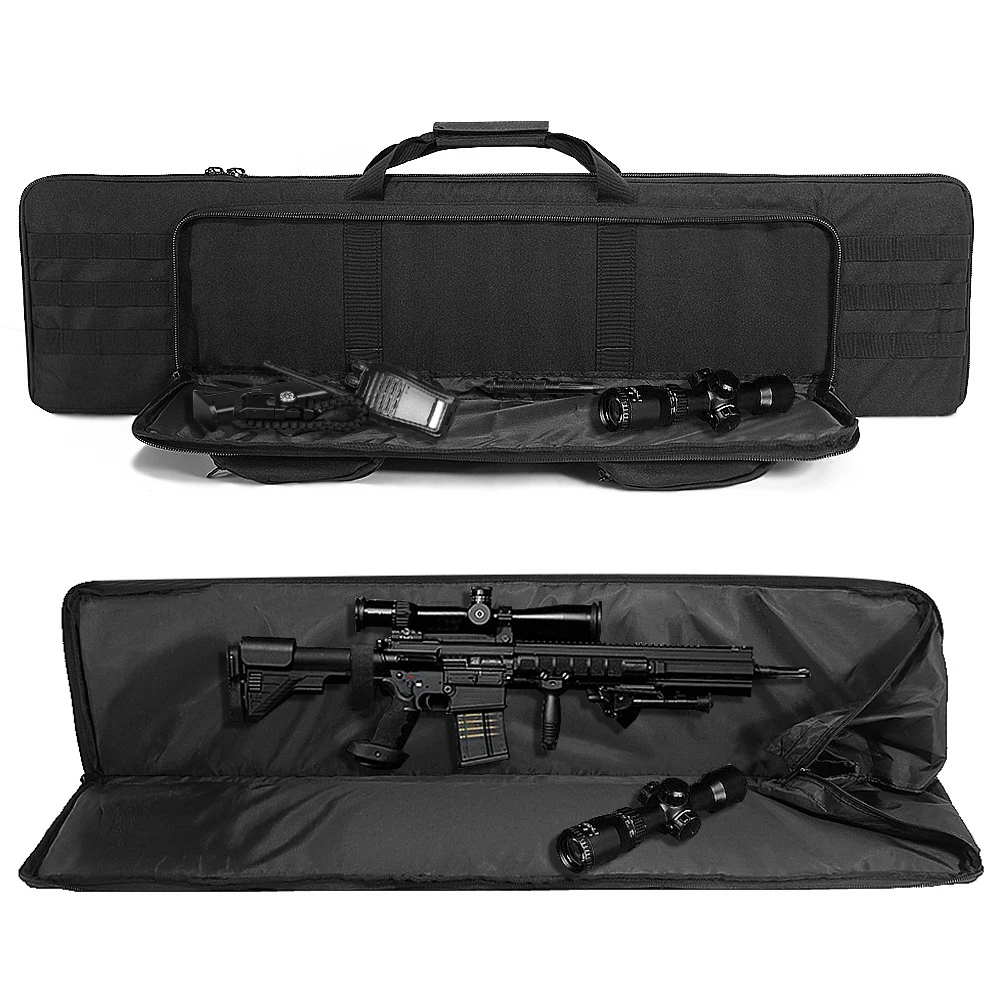 Bolsa para pistola de 100 y 120cm, funda para Rifle, mochila, bolso de transporte para pistola larga, mochila para Rifle de francotirador Airsoft, bolso de hombro para accesorios de caza - imagen 4