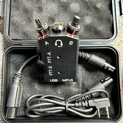 MPU5 DUAL PTT metálico táctico compatible AMP/C3 U174