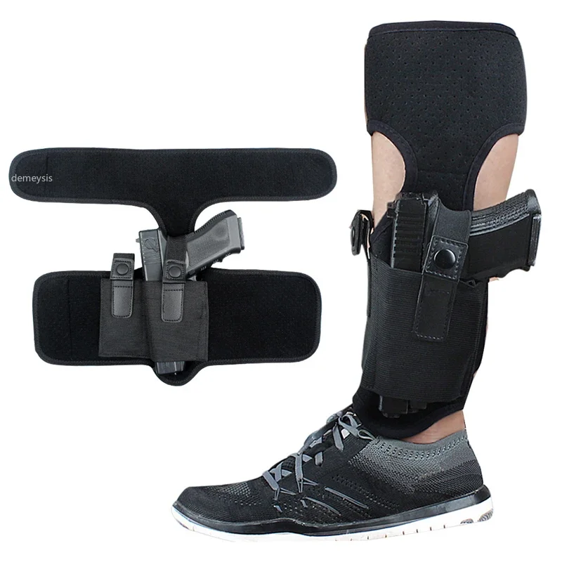 Funda de pistola de tobillo de transporte oculto, fundas de pistola de Tiro Táctico Universal, bolsa de pistola subcompacta de caza - imagen 2