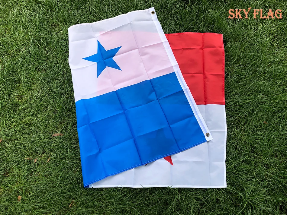 SKY FLAG Bandera de Panamá poliéster – Nacional para exterior - imagen 5