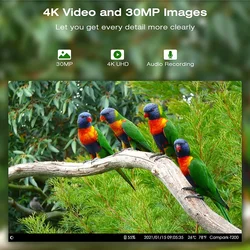 HC-810PRO 4K cámara de rastreo de transmisión en vivo inalámbrica 4G cámara de caza de vida silvestre 30MP cámaras de visión nocturna aplicación de vigilancia móvil