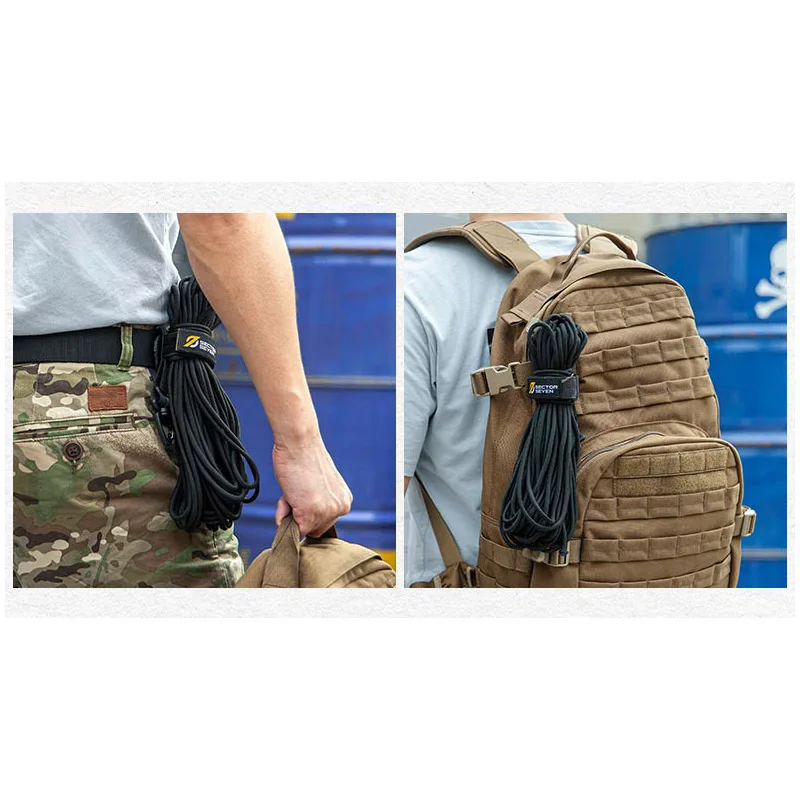 Hebilla de gancho ajustable, guantes tácticos multifuncionales, hebilla colgante para fanáticos, guantes para exteriores, escalada, Camping, bolsa de almacenamiento de cuerda - imagen 4