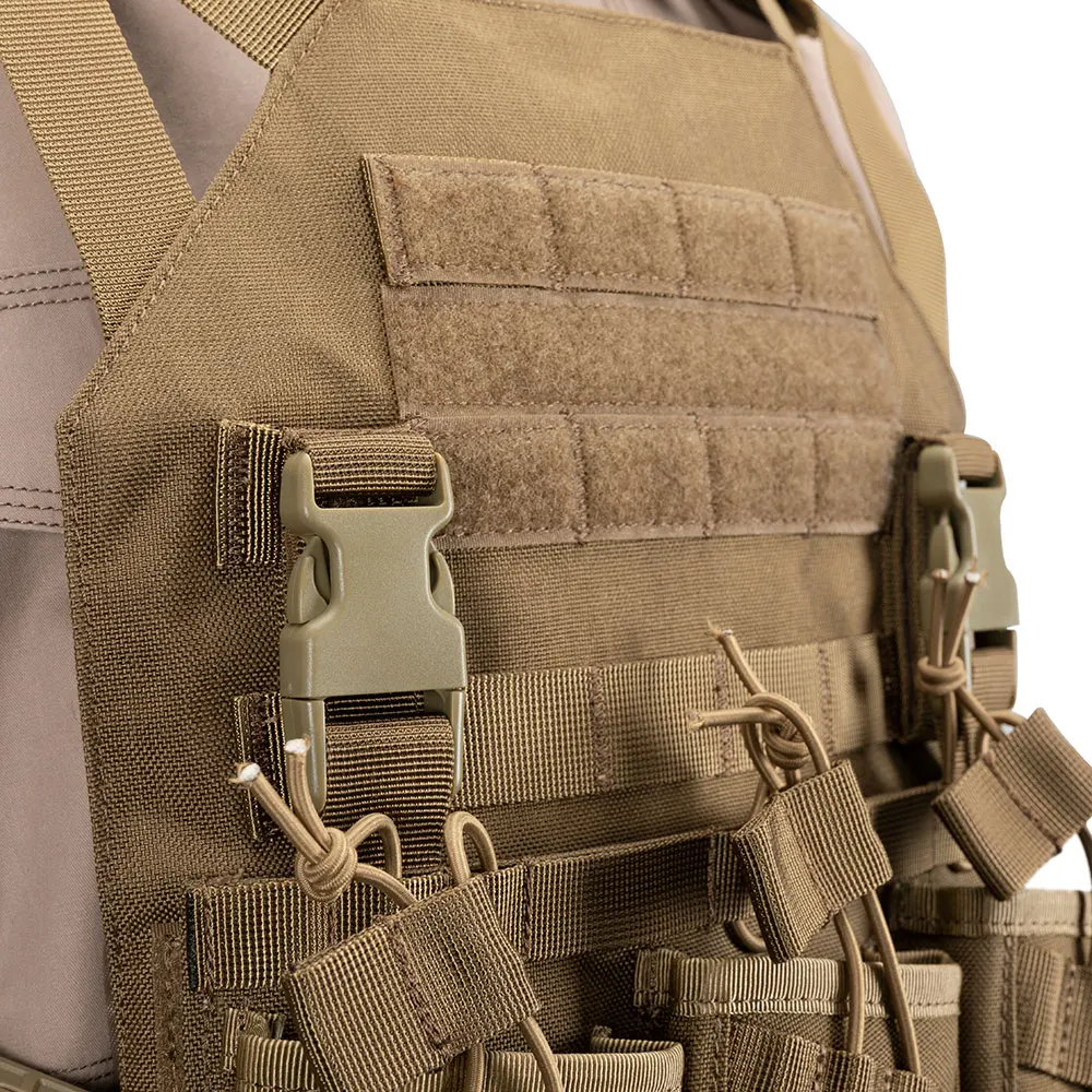 Chalecos tácticos portadores de placa con bolsa Triple AK para revistas, chaleco de caza al aire libre, chaleco protector ajustable Airsoft - imagen 3