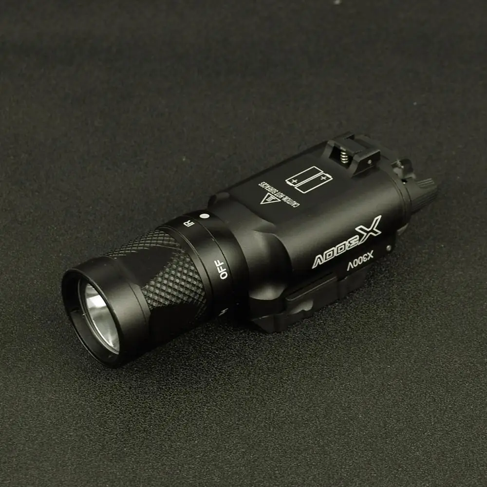 Pistola táctica X300V IR de 500 lúmenes, linterna para caza, Airsoft, Rifle de tiro, X300, X300U - imagen 4