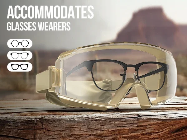 OneTigris gafas tácticas sobre gafas antiniebla gafas tácticas gafas de seguridad OTG protección con lente intercambiable - imagen 2