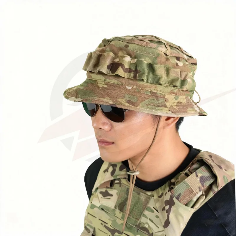 Sombrero de algodón con borde redondo Anti IR Benni para exteriores