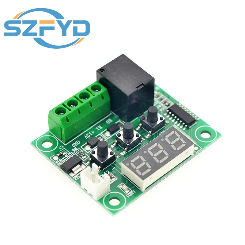 2 juegos de módulo controlador de temperatura con estuche, módulo de termostato digital con pantalla LED XH W1209 con sonda NTC impermeable - imagen 4