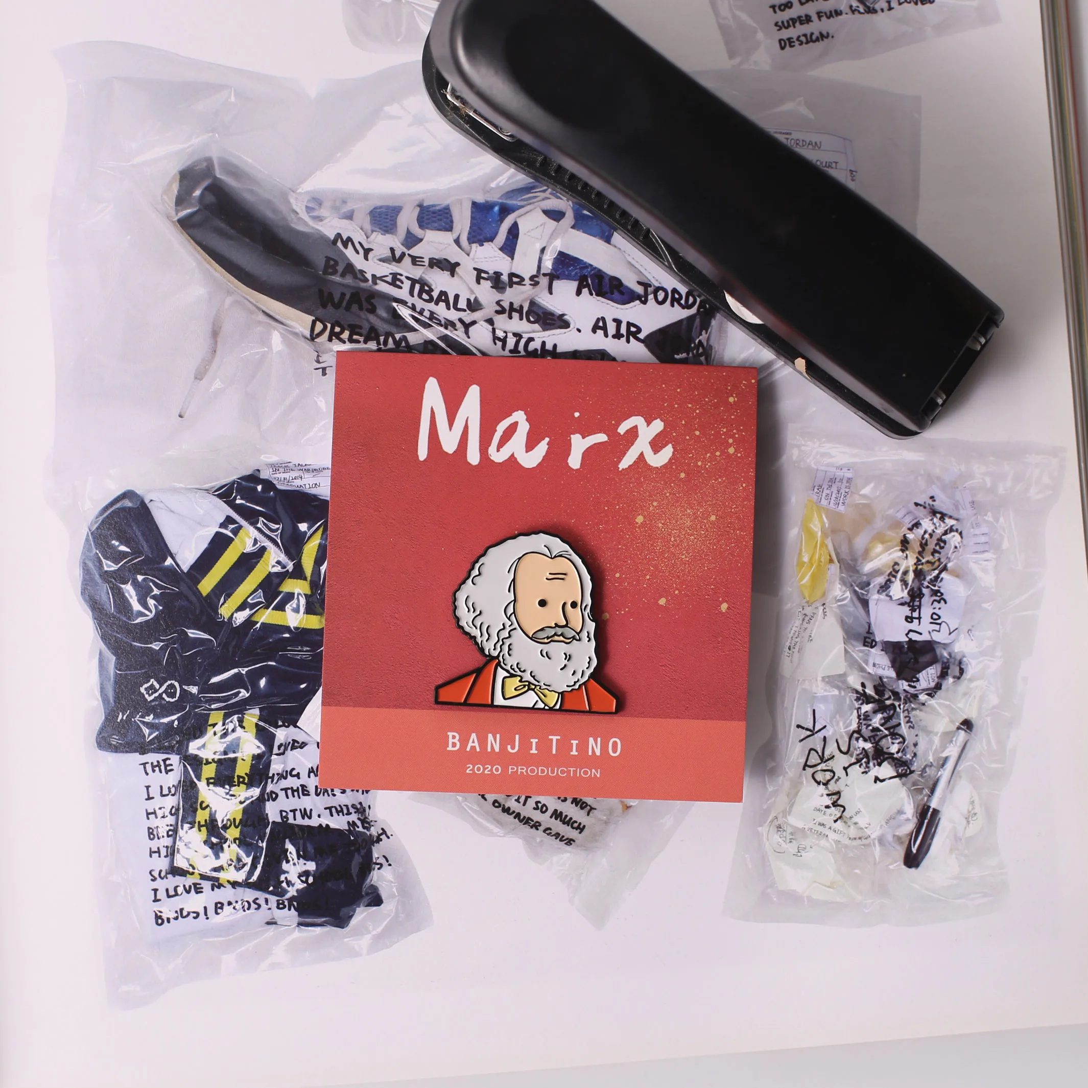 Broche de insignia de dibujos animados de cinco mentores, diseño Original de Marx y Lenin, accesorios para bolsos, regalo pequeño - imagen 4