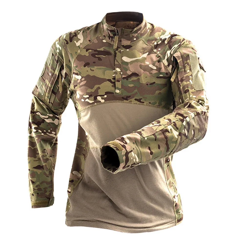 Trajes tácticos, camisas de combate, uniforme, traje para hombres, camisetas Tatico de camuflaje, pantalones de caza de camuflaje Airsoft Multicam Force Paintball - imagen 5