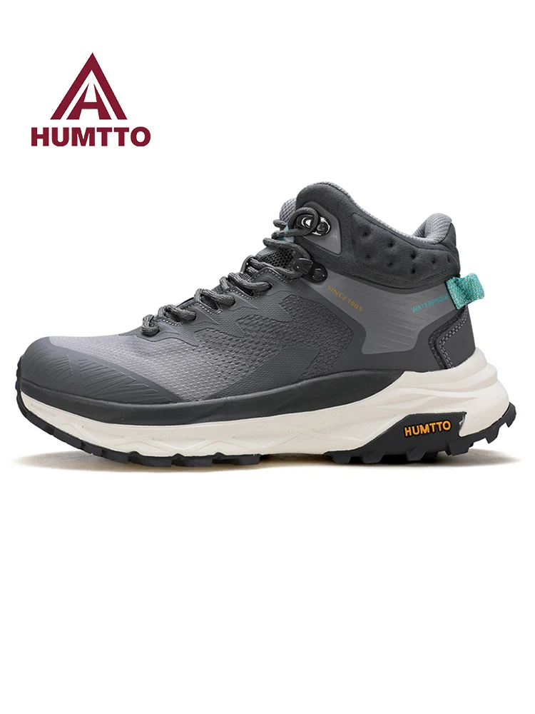 HUMTTO-zapatos de senderismo para hombre, botas de caza impermeables, botines tácticos de combate en el desierto, botas de trekking para mujer, zapatillas de viaje de malla - imagen 4