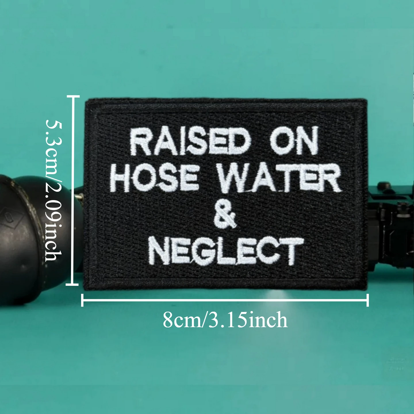 Parches de gancho y bucle de moral bordados levantados en neglect para ropa, insignia militar táctica, pegatina para mochila de EE. UU. - imagen 3