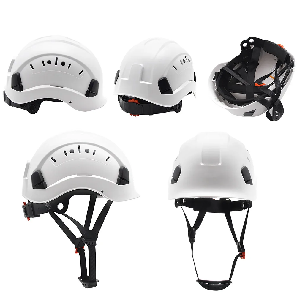 Casco de seguridad ABS para construcción, escalada, Steeplejack, casco protector para trabajadores, gorro duro, suministros de seguridad para el lugar de trabajo al aire libre CE - imagen 4
