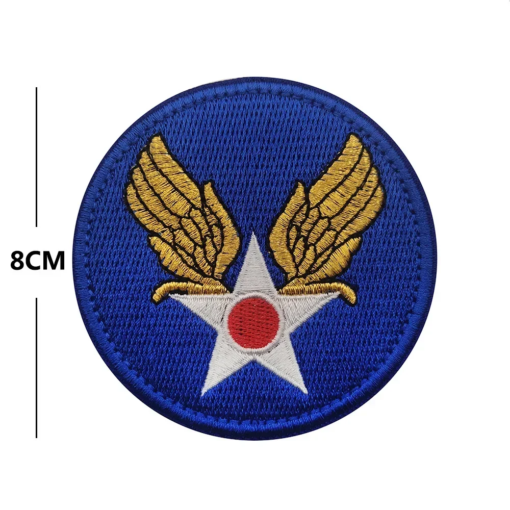 Brazalete del cuerpo de aire del ejército de la Segunda Guerra Mundial, insignia, bolsa al aire libre del ejército fantasma con parche mágico, parches bordados para ropa, gancho y bucle - imagen 3