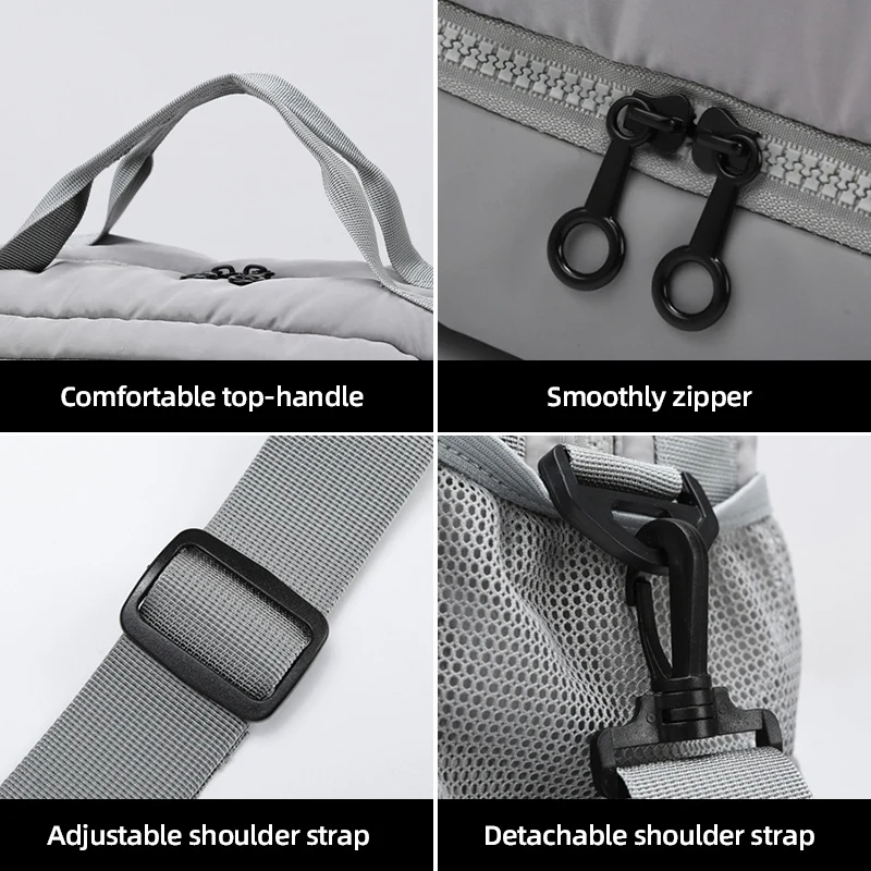 Bolsa de Yoga para Fitness para mujer, bolsos cruzados de gran capacidad, compartimento para zapatos con separación en seco y húmedo, paquete para senderismo al aire libre, viaje y Camping - imagen 5