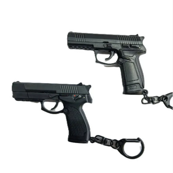 LLavero táctico con forma de pistola, Mini decoraciones portátiles, desmontable, G45, tiro, Paintball, llavero, tendencia