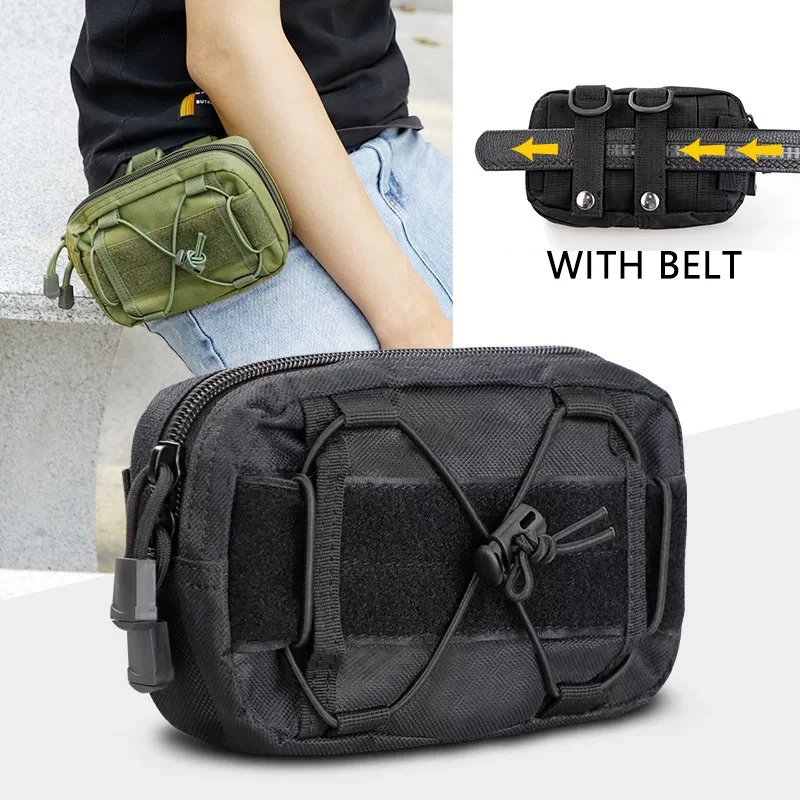 Riñonera Molle, bolsa táctica, herramienta de primeros auxilios médica, bolsa para dispositivos, bolsa para deportes al aire libre, accesorios para caza y ciclismo - imagen 4