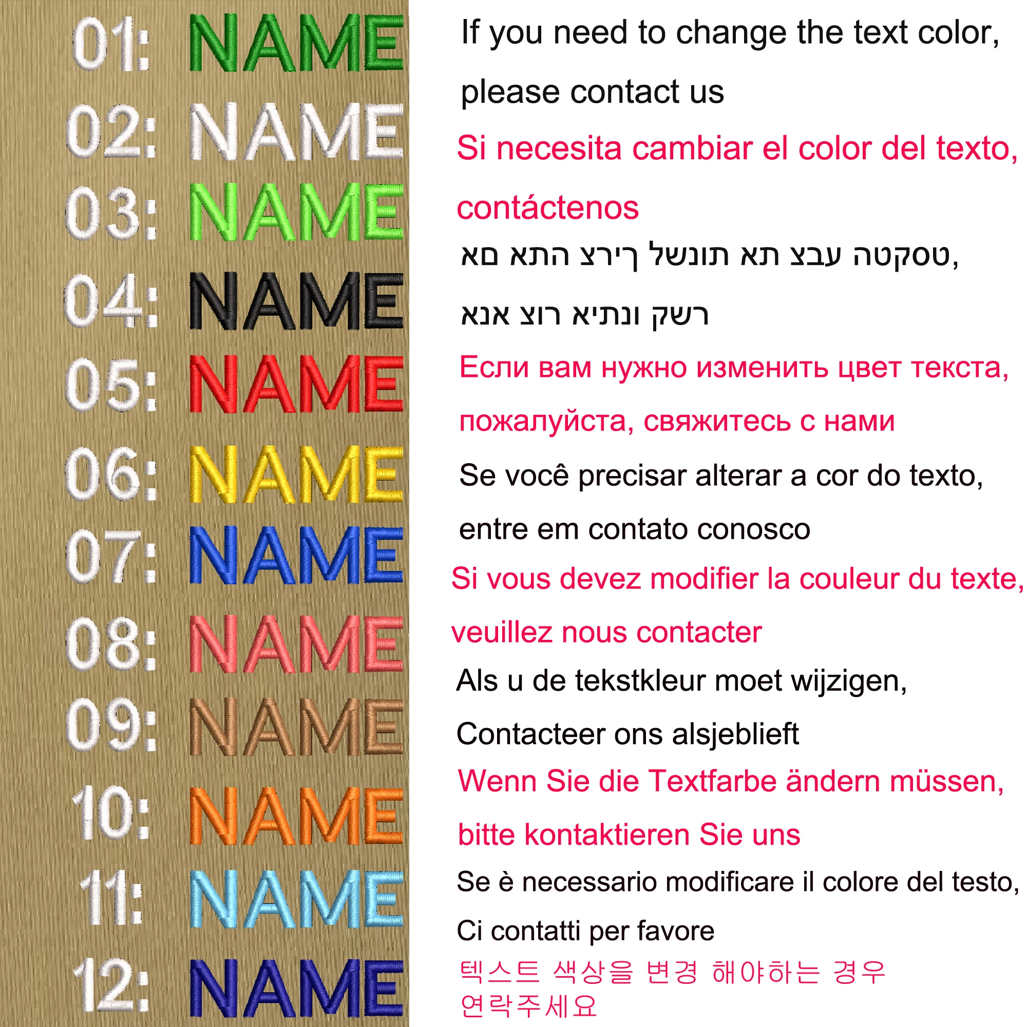 Parche personalizado con nombre y número, etiquetas de insignia a rayas, brazalete de chevrons, bucle de hierro o gancho, bordado militar, color caqui, 1 ud. - imagen 2