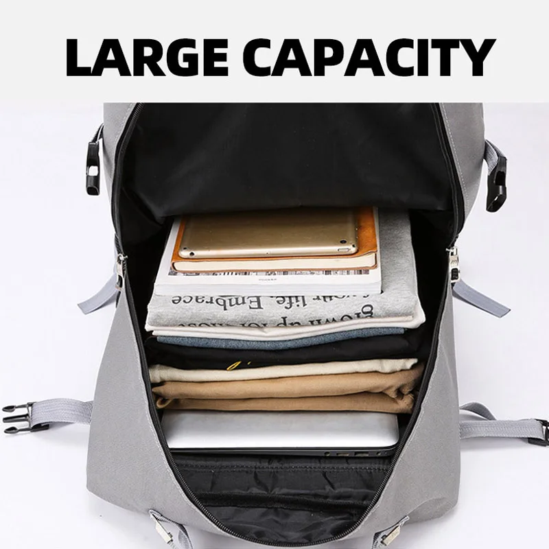 Mochila de viaje para senderismo y acampada para hombre, mochila de entrenamiento deportivo para senderismo, bolsas de ciclismo al aire libre, bolsa de almacenamiento para ordenador portátil para viaje de estudiantes - imagen 3