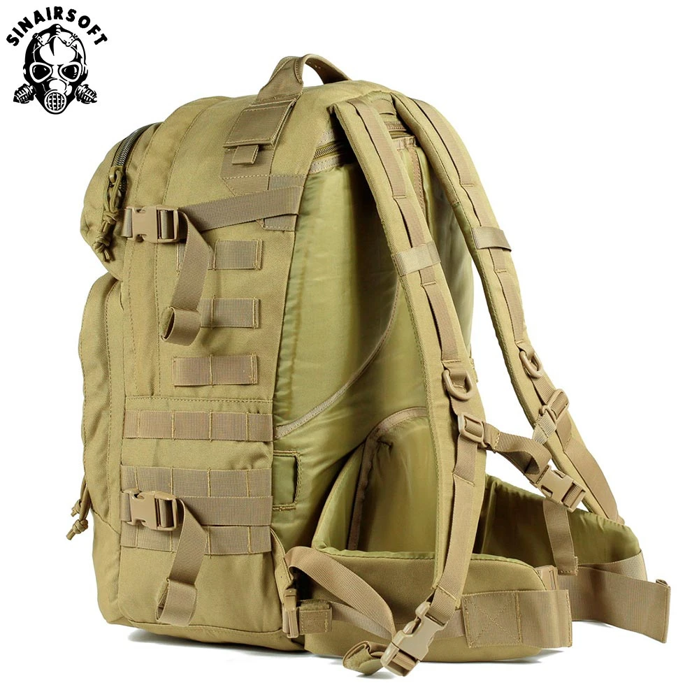 Mochila táctica de 55L, bolsas militares 1000D, mochila del ejército, mochila Molle para deportes al aire libre, bolsa para acampar, senderismo, viaje, escalada - imagen 4