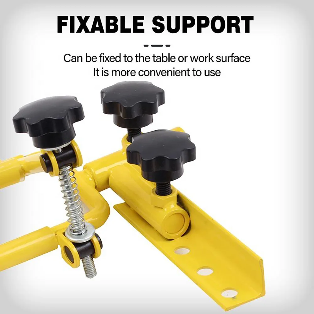 Arcos compuestos y flechas de Metal, soporte de equipo ajustable, marco de ajuste de barrena giratoria para ajustar y fijar, tornillo de banco de arco de tiro con arco - imagen 5