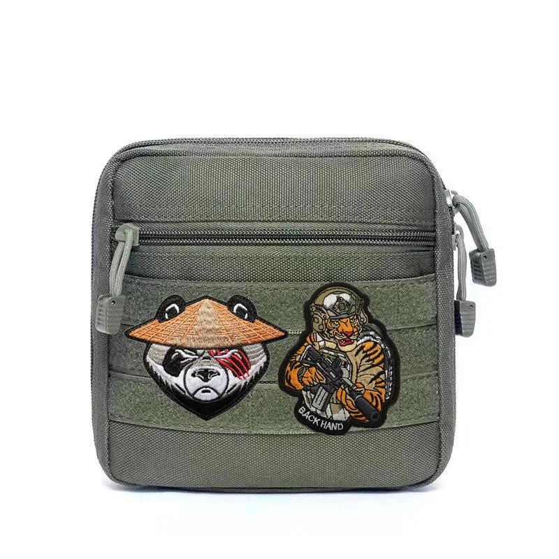 Insignia de la serie táctica de camuflaje Animal, brazalete de tigre bordado con mochila, parches de gancho y bucle para ropa, gran oferta - imagen 2