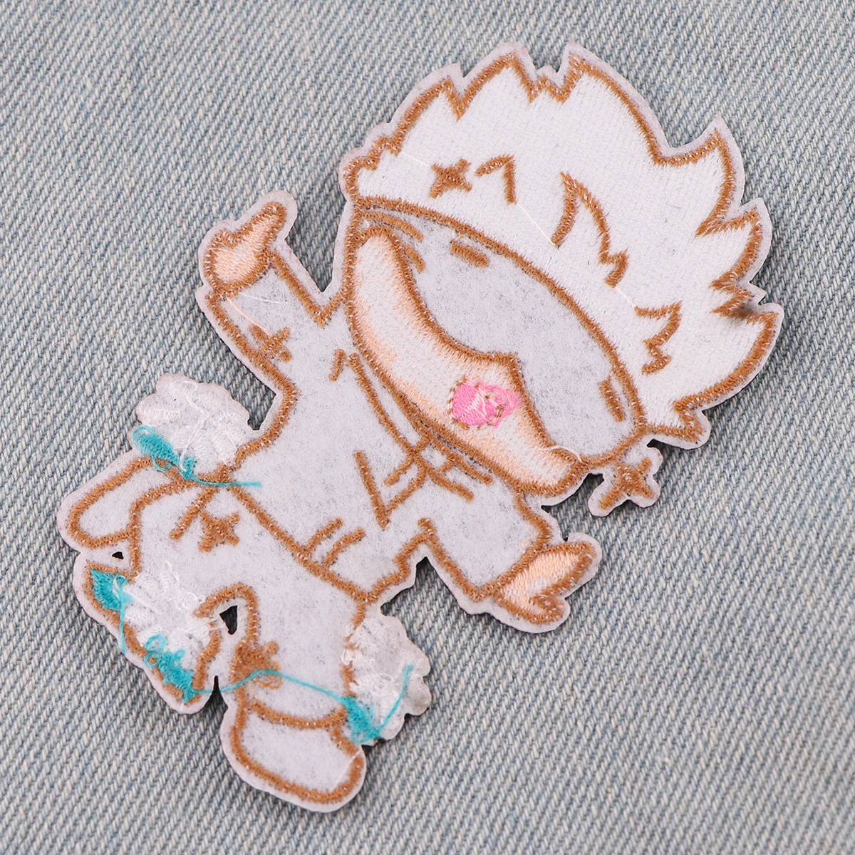 Parches bordados de Anime para ropa de niños, apliques de Satoru Gojo, parche bordado para pegatinas de ropa - imagen 4