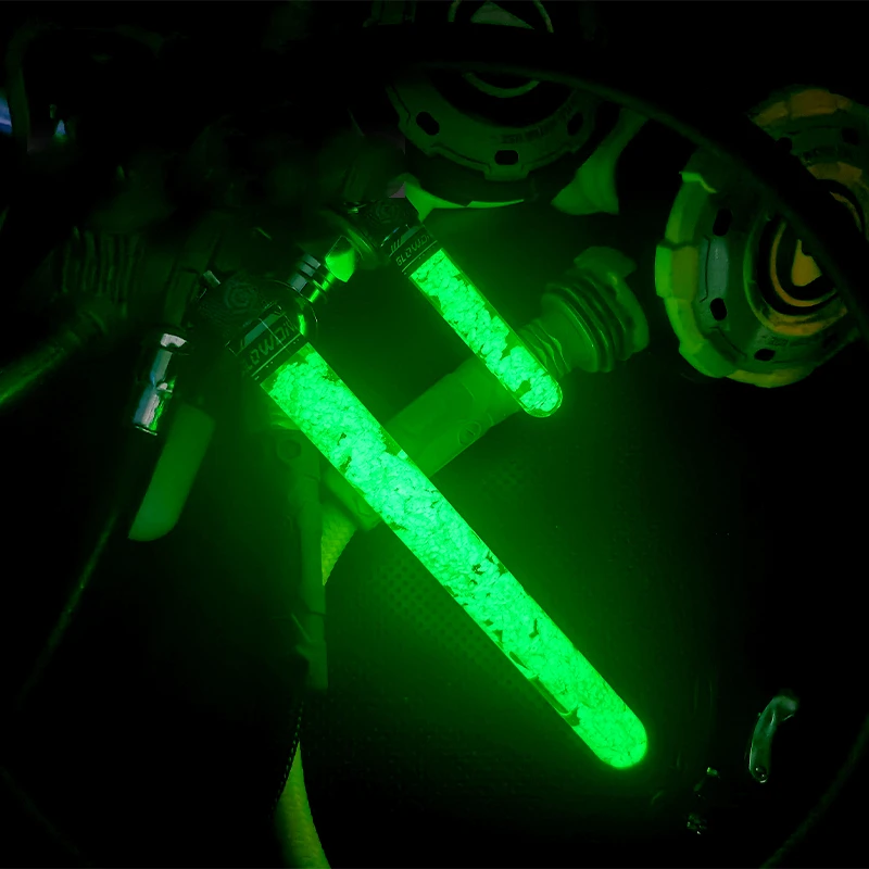 Varilla de señal luminosa para buceo que brilla en la oscuridad, palo de recirculación de alto brillo, colgante para mochila BCD, accesorio decorativo para equipo de buceo - imagen 2