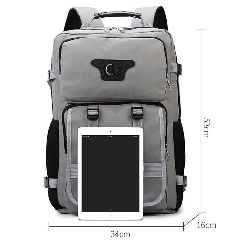 Mochila de viaje para senderismo y acampada para hombre, mochila de entrenamiento deportivo para senderismo, bolsas de ciclismo al aire libre, bolsa de almacenamiento para ordenador portátil para viaje de estudiantes - imagen 5