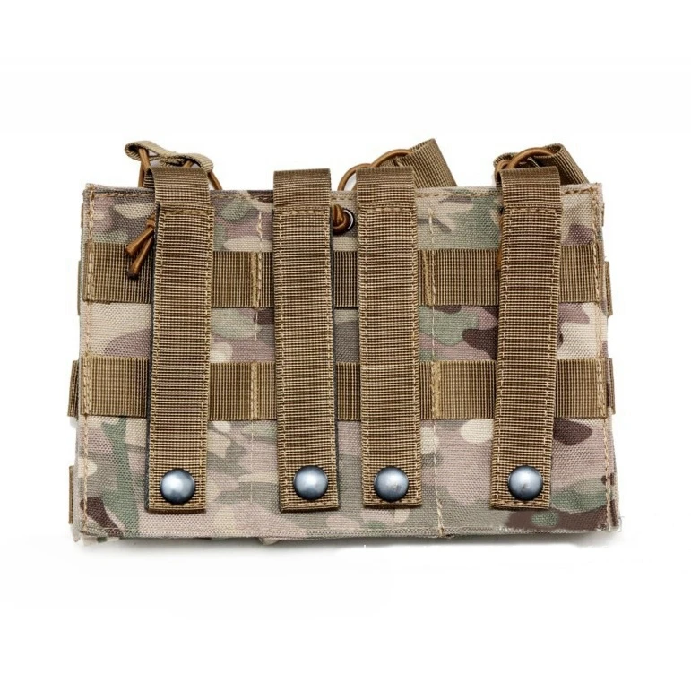 Bolsa táctica Molle AK AR M4 AR15 para Rifle, pistola Mag, caza, tiro, Airsoft, Paintball, doble o Triple bolsa para revistas - imagen 5